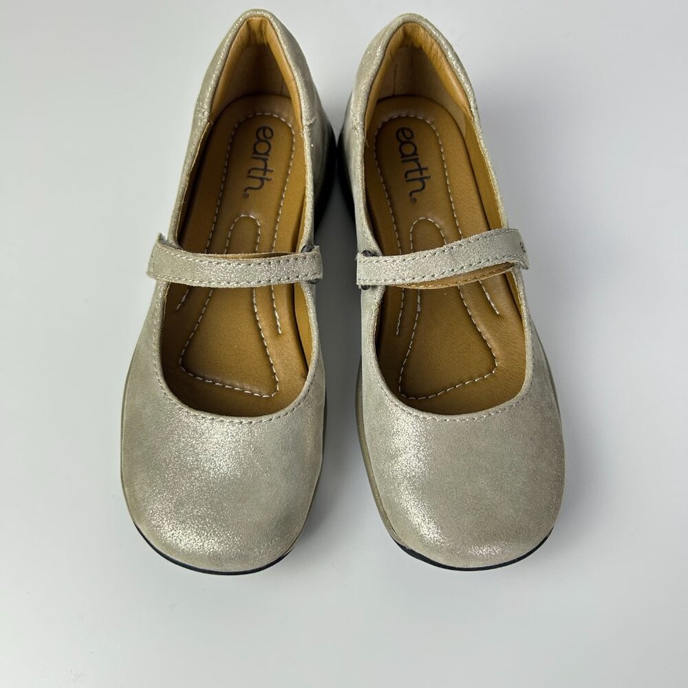 NWOT Earth Gold  Round Toe Tose Mary Jane‎ Comfort Casual Flats Women's Size 7M - Picture 4 of 12